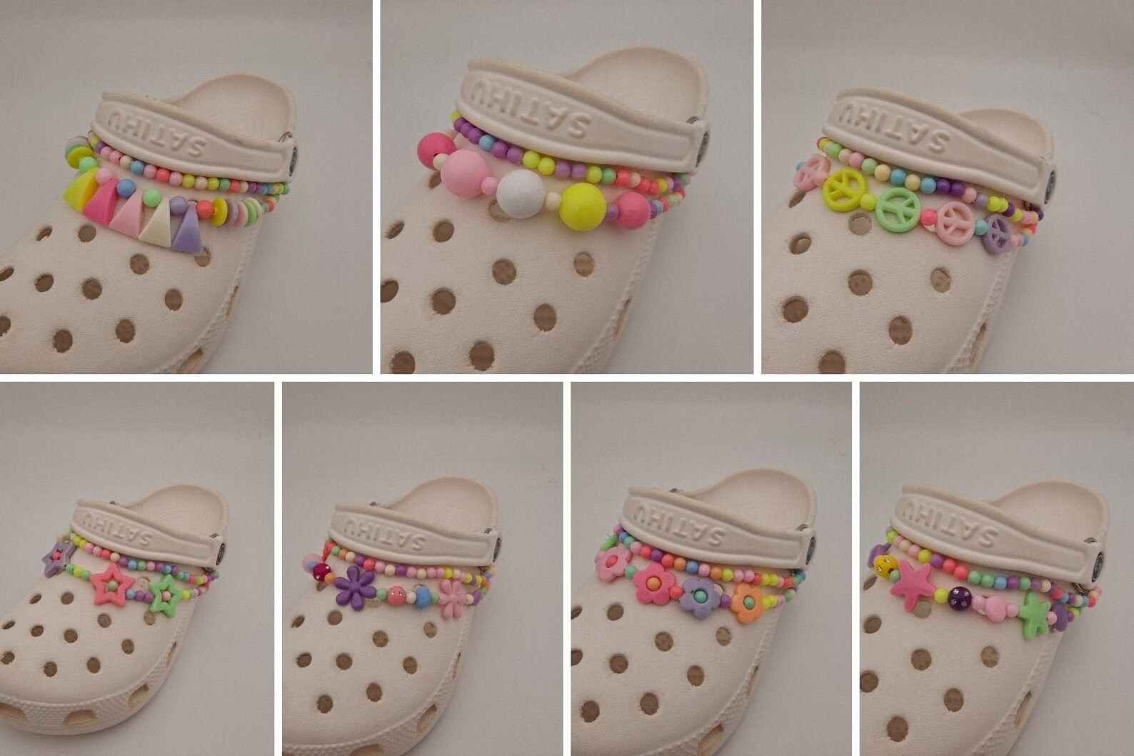 Cute beaded croc charm chains for girls Y2K fashion croc shoe Etsy