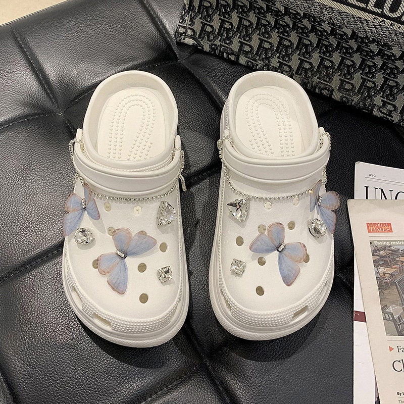 Butterfly croc charms set for girls cute croc shoe accessories Etsy