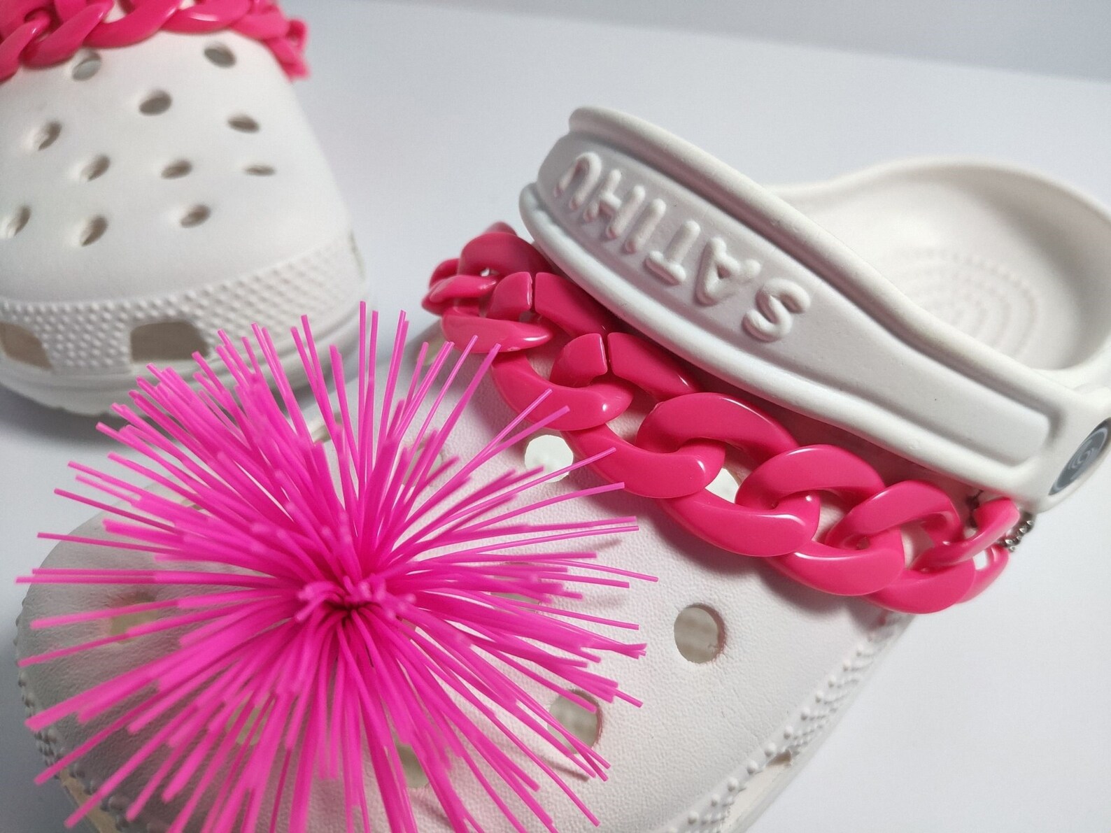 Set of 2 croc charm chains for girls cute croc shoe Etsy