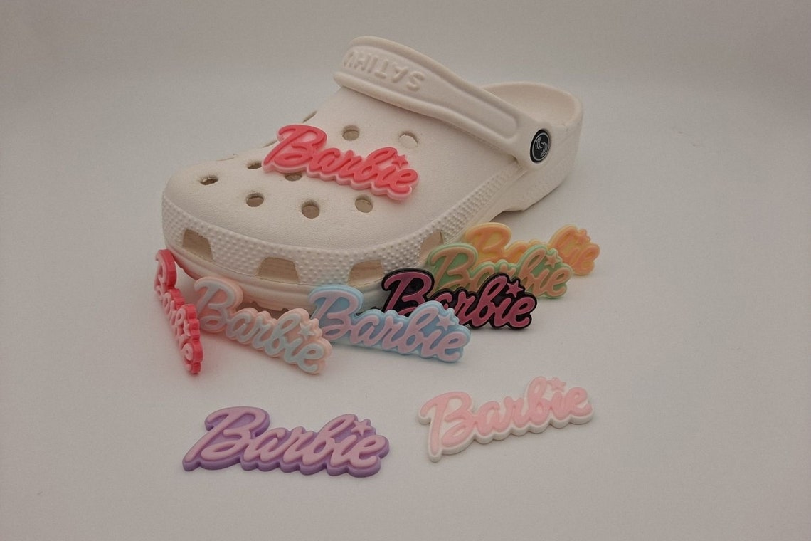 Cute barbie croc charm for girls cute croc shoe accessories Etsy