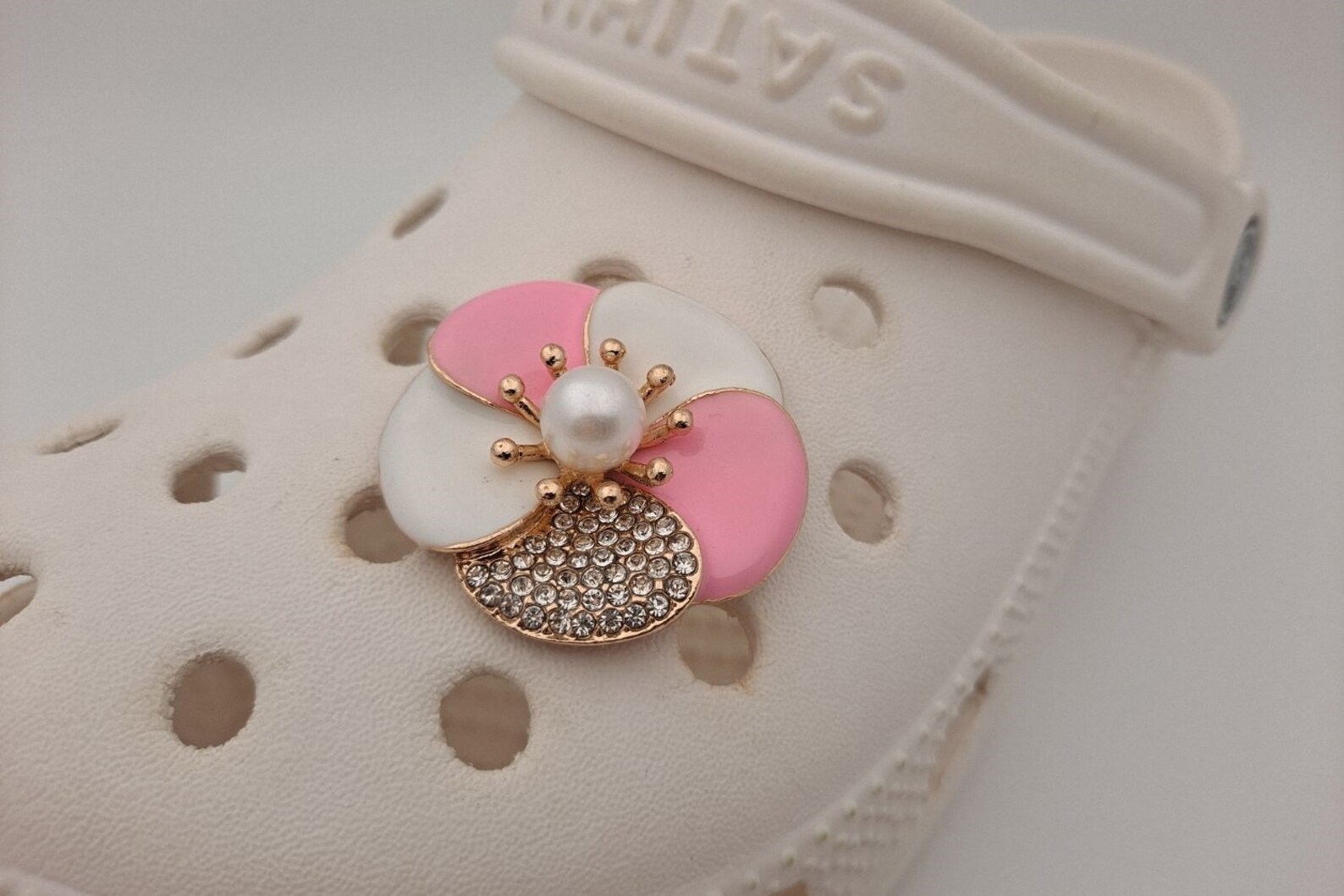 Flower croc charm for girls cute croc shoe accessories best Etsy