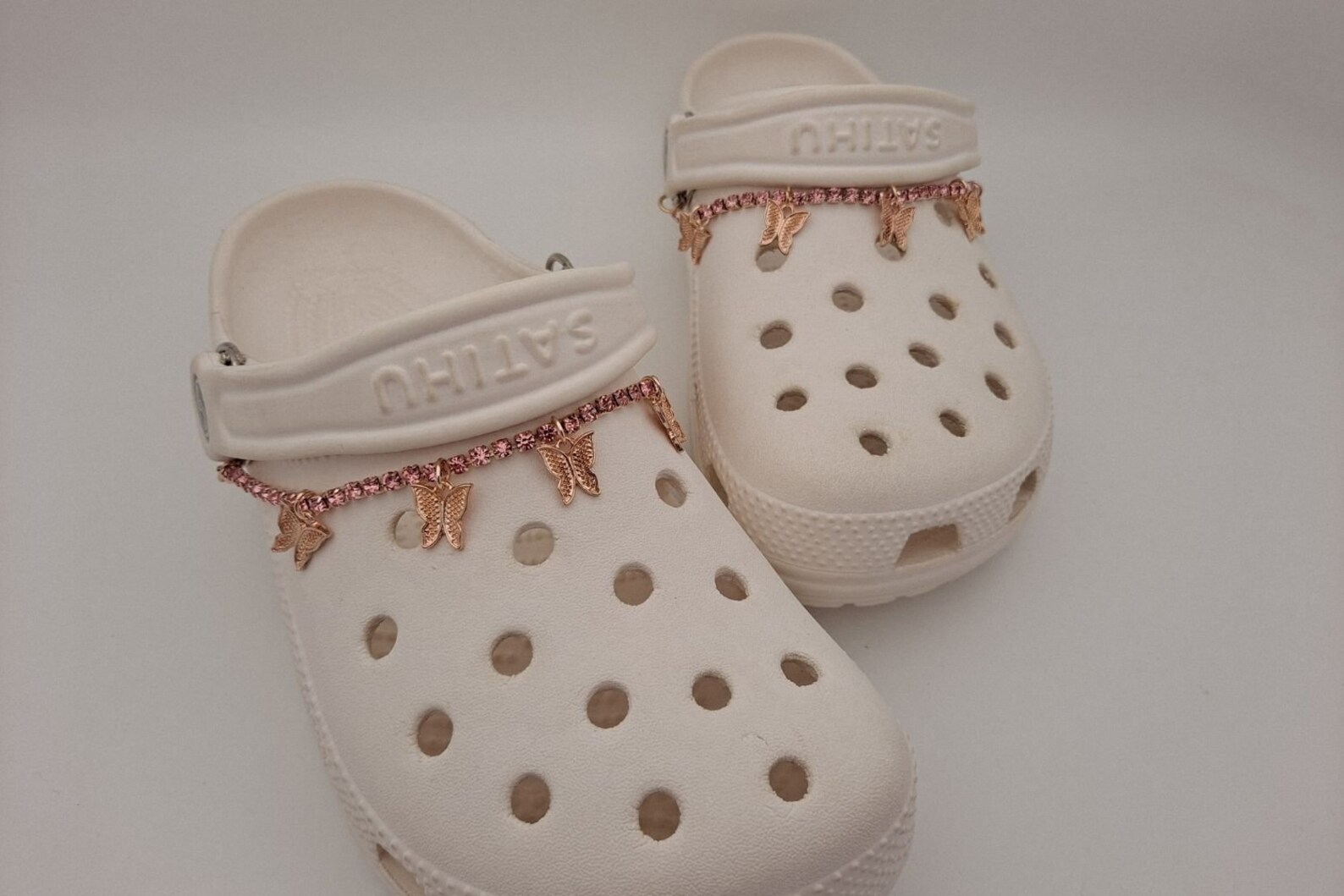 Bling Butterfly croc charm chains for girls cute croc shoe Etsy