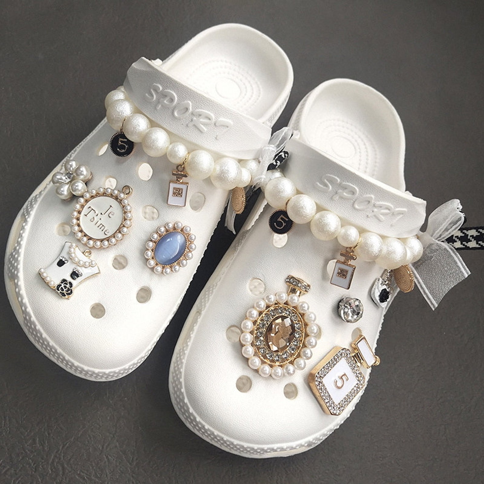 Croc charm set croc chains for girls cute croc shoe Etsy