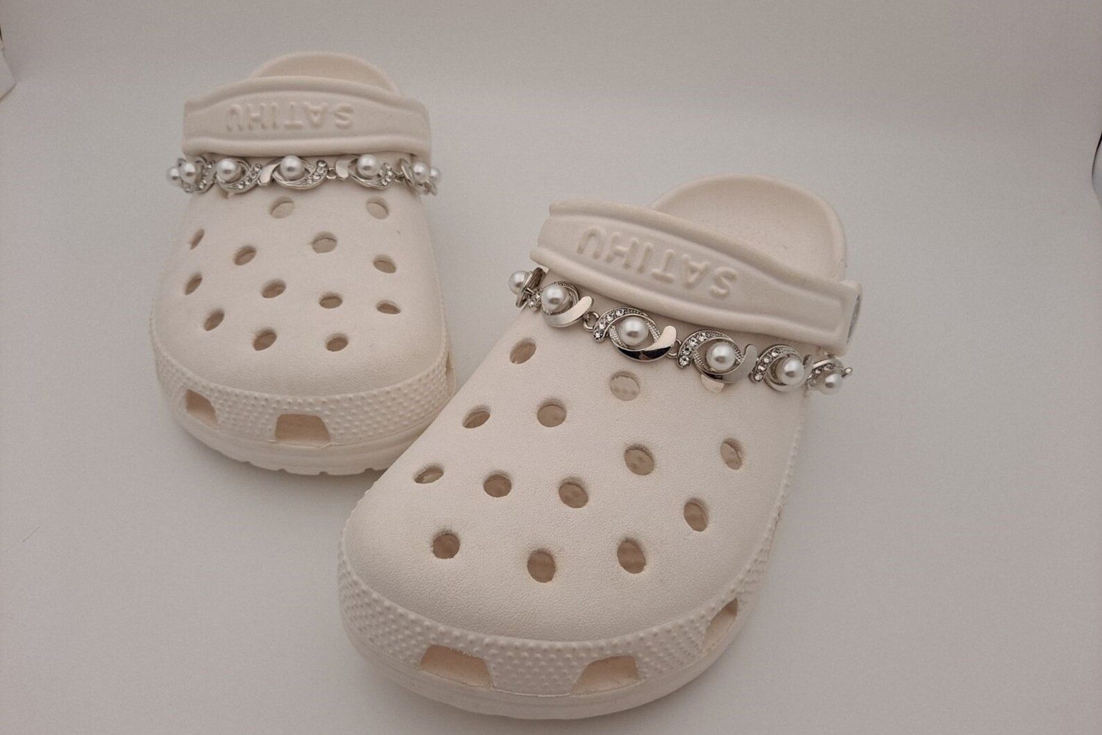 Set of 2 Bling croc charm chains for girls cute croc shoe Etsy