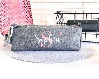 Pencil case | with name and initial | Gift for starting school | Gift for teachers and educators