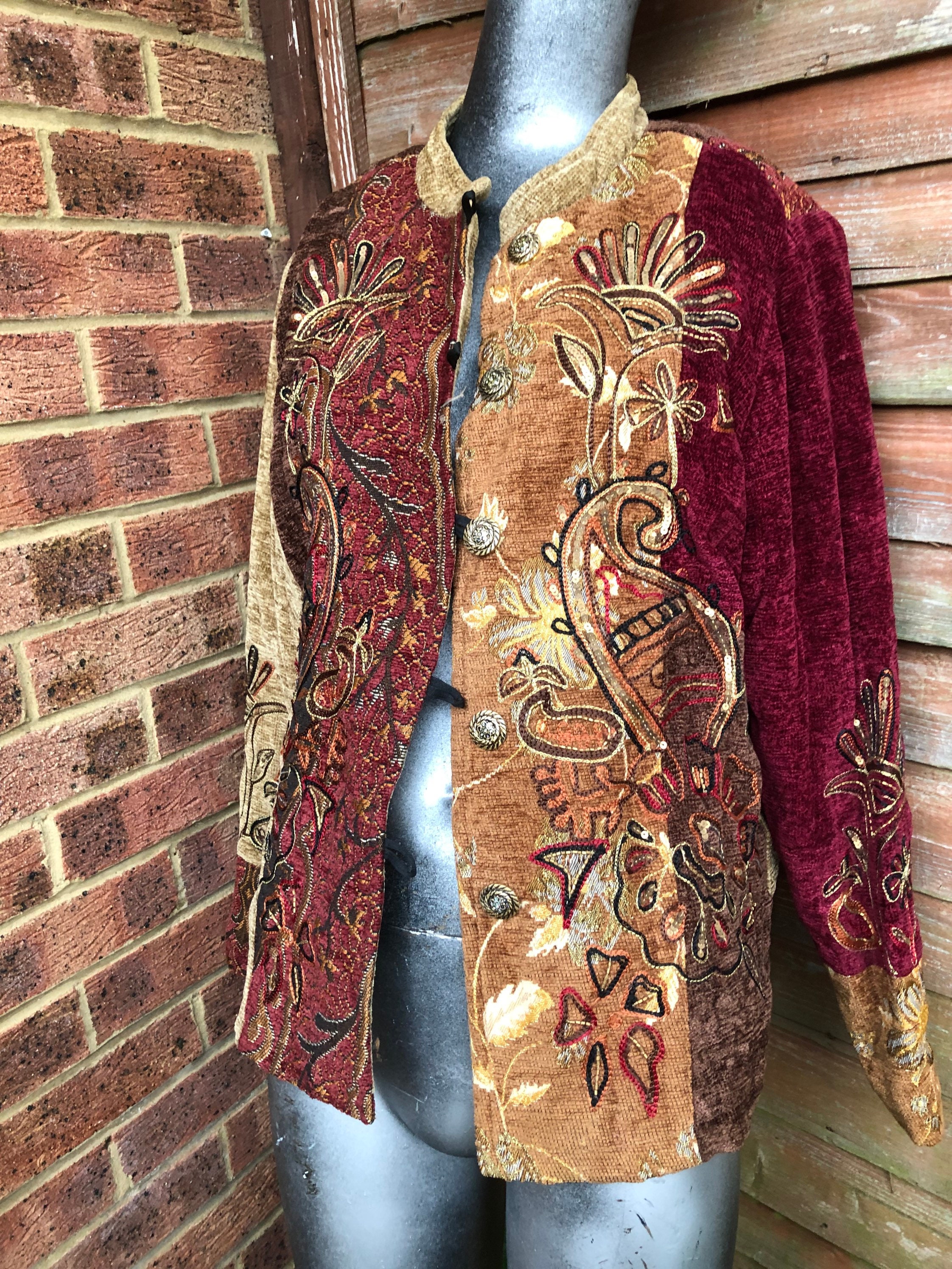 Indigo Moon vintage jacket light padded size large Etsy