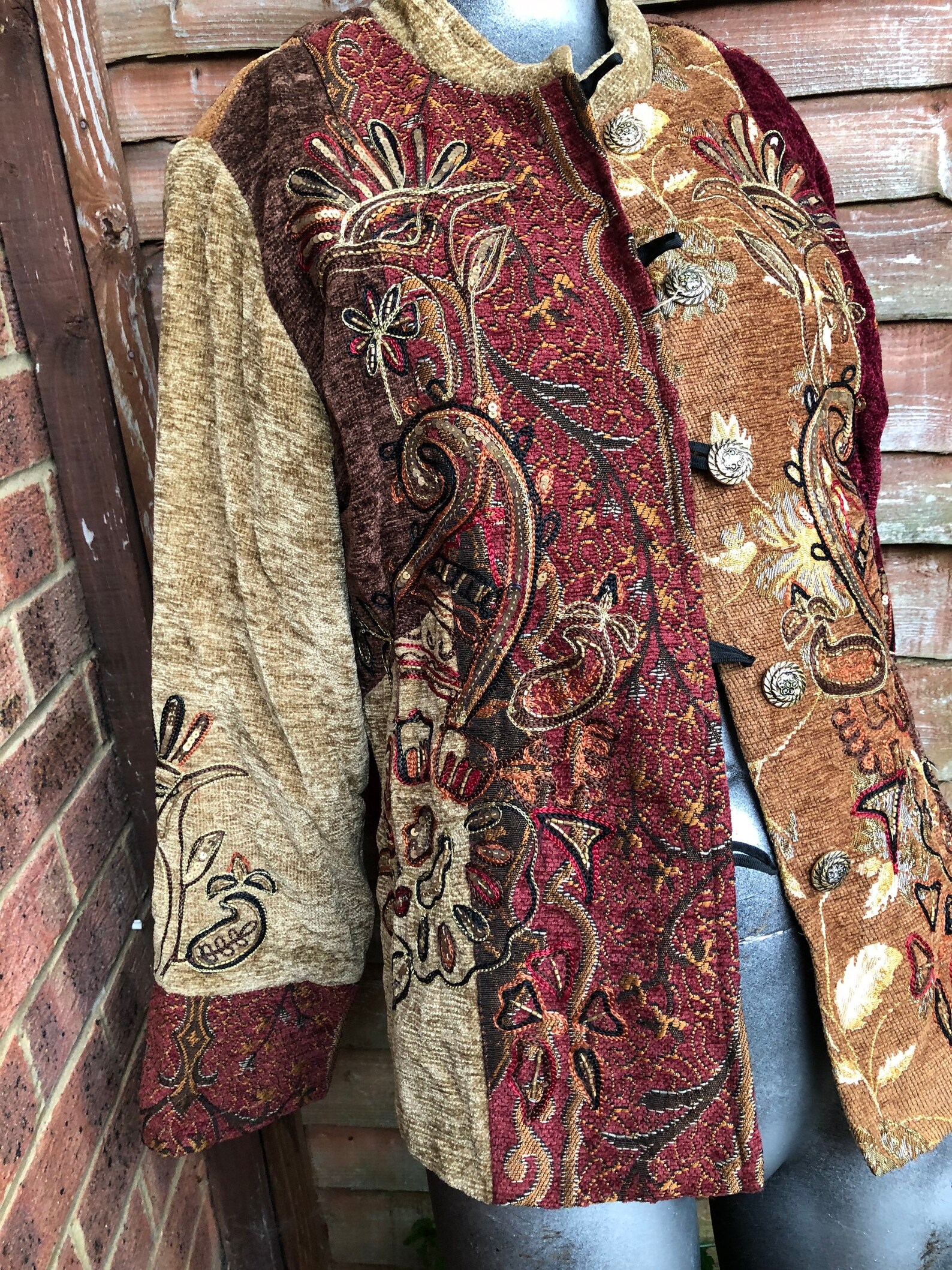 Indigo Moon vintage jacket light padded size large Etsy