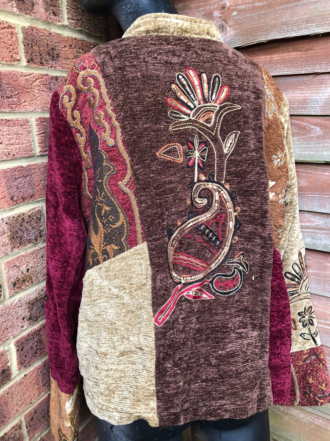 Indigo Moon vintage jacket light padded size large Etsy