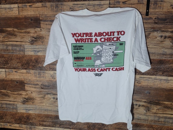 Vintage Whoop Ass Sportwear: Write A Check! Vinyl… - image 1