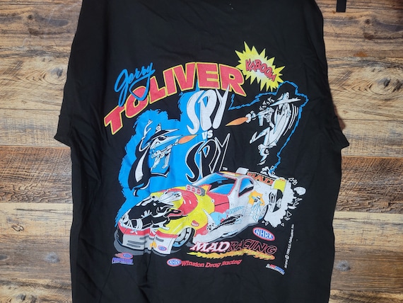 MAD RACING Vintage Vinyl T-shirt: Black Spy Vs. Spy Jerry Tolliver