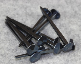10 pieces, medieval thick iron nails, reenectment