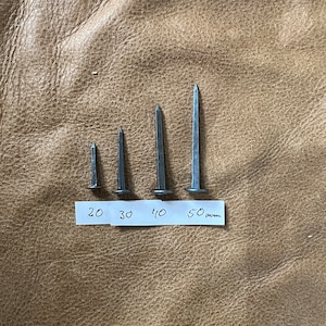 10 pieces, medieval thinner nails made of iron, reenectment