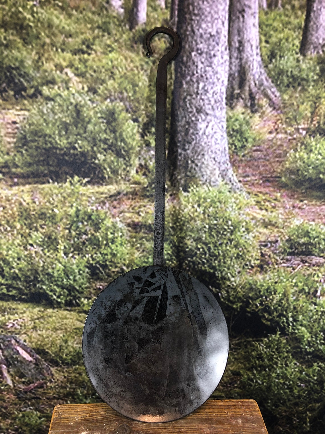 Wikingerpfanne Pfanne Lagerpfanne mit langem Griff | Etsy