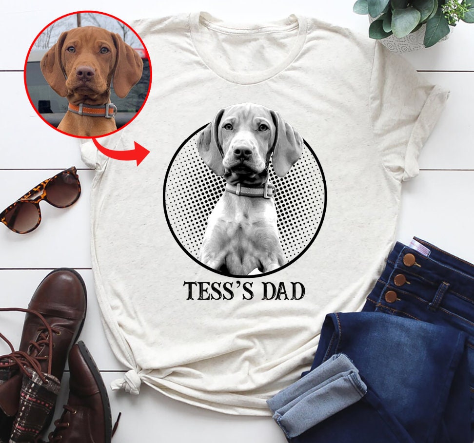 Dog T-shirt Custom Pet Face Shirt Custom Dog Shirt Custom | Etsy