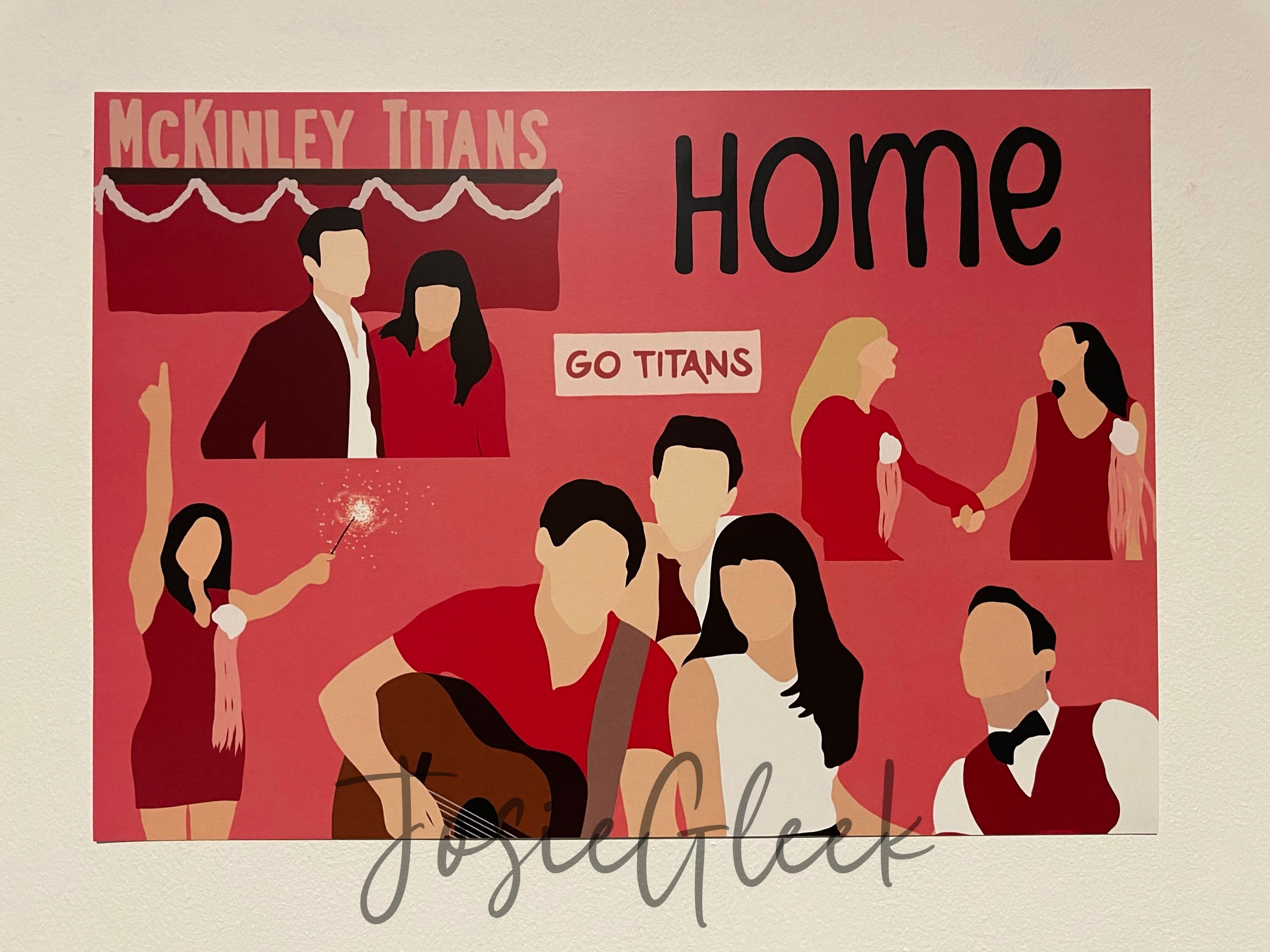 Home Glee A4 Poster Print Season Glee Cast Perform Home Etsy