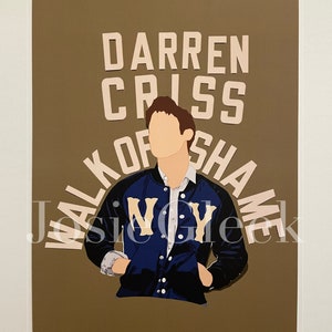 Darren Criss Walk of Shame A4 Poster Print