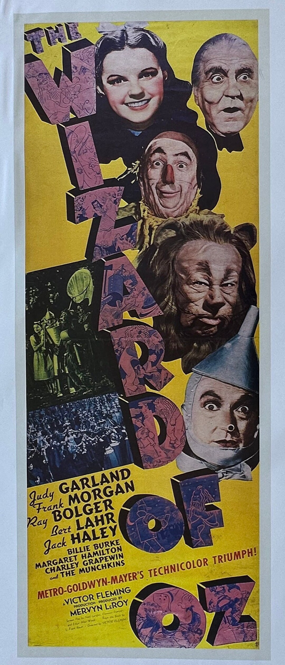 The Wizard of Oz Movie Insert Poster Vintage 1983 Reproduction - Etsy