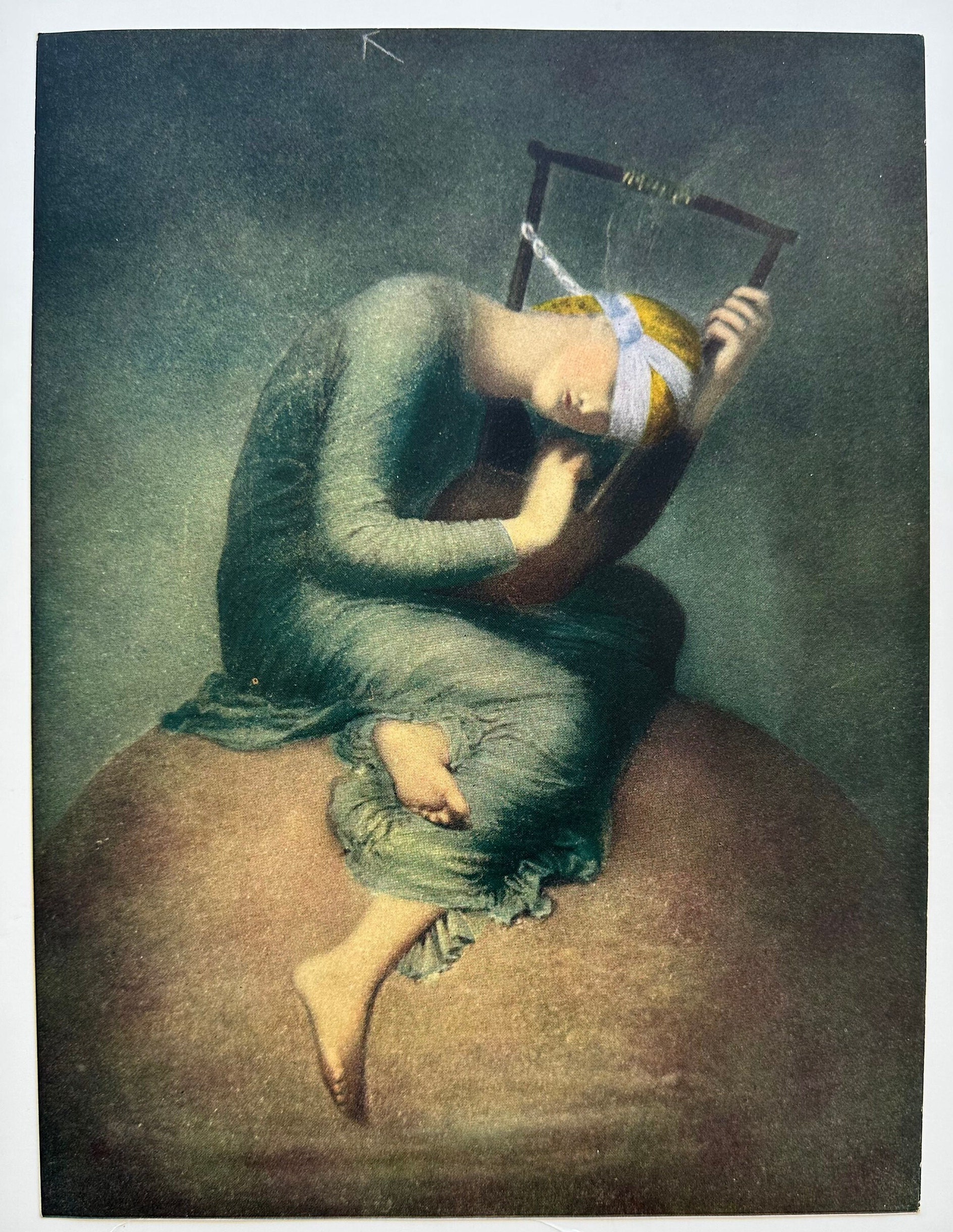 Hope, Vintage George Frederic Watts Fine Art Print, Moody 9x12 ...