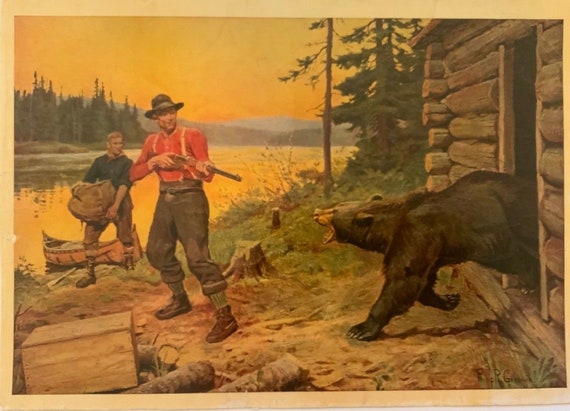 Vintage Print de Phillip R. Goodwin 95 x 14 | Etsy