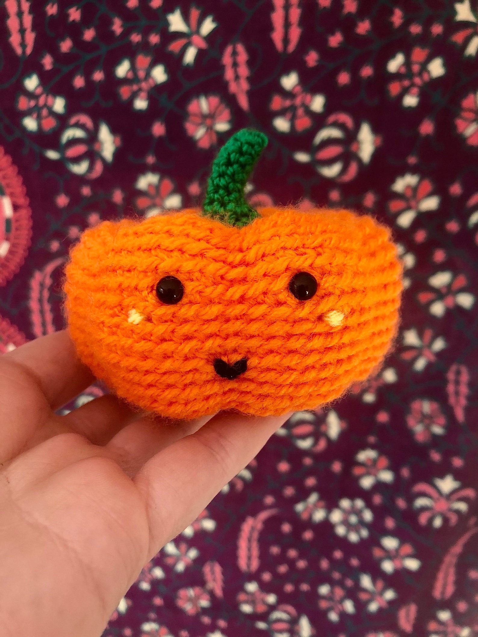 Crochet Kawaii Pumpkin Plushie | Etsy