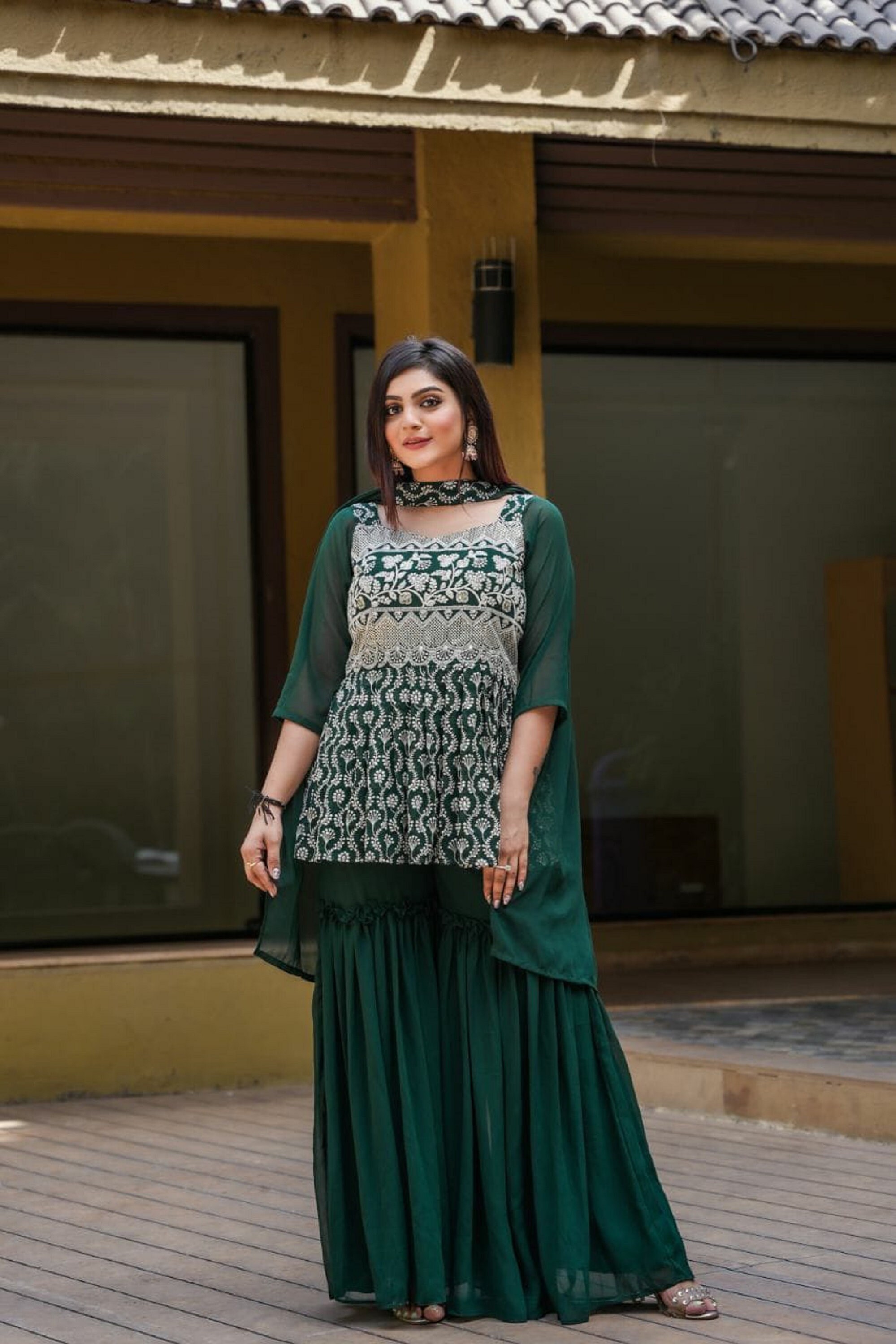 Georgette anarkali kurta store