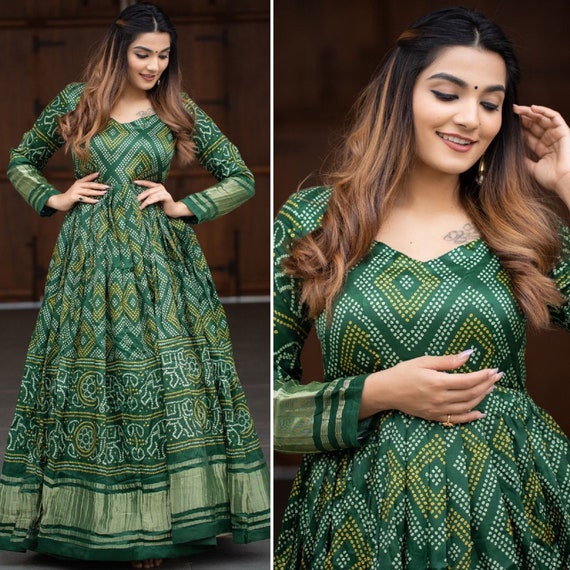 Bollywood Celebrity Look 2 Piece Full Flared Anarkali Gown,indian Women  Traditional Wedding Long Kurti,bridesmaid Designer Georgette Suit - Etsy