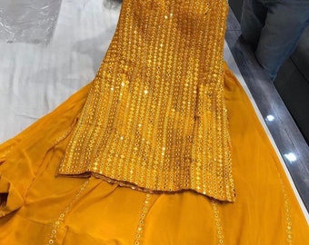 new design kurti yellow