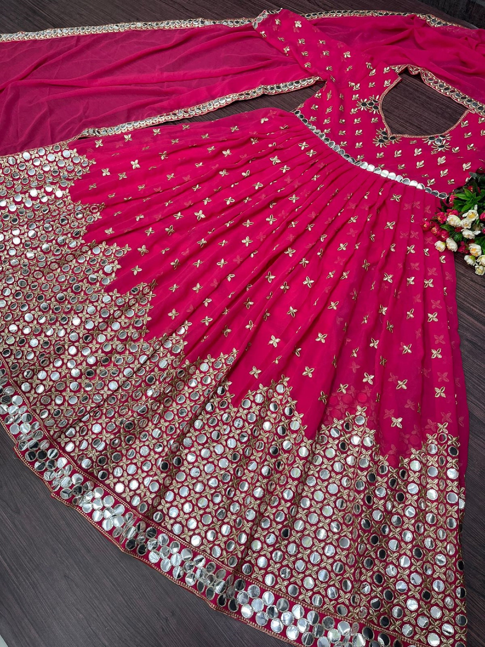 Heavy mirror hotsell work kurtis online