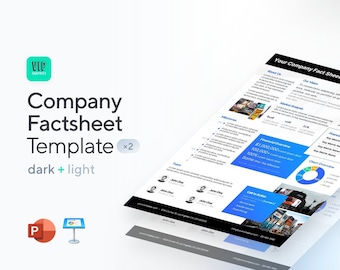 Company Factsheet - One-Page Presentation Template for PowerPoint