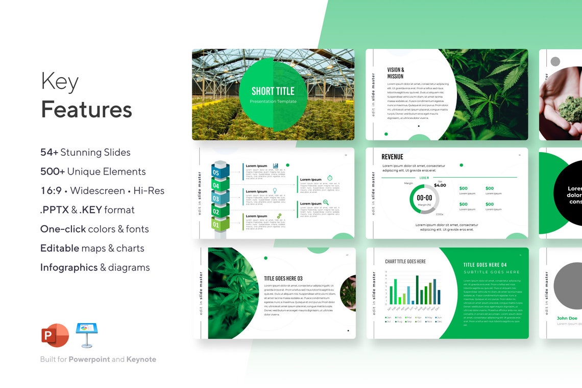 Cannabis Pitch Deck Template THC, Hemp, CBD Etsy