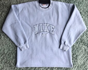 blue vintage nike sweater