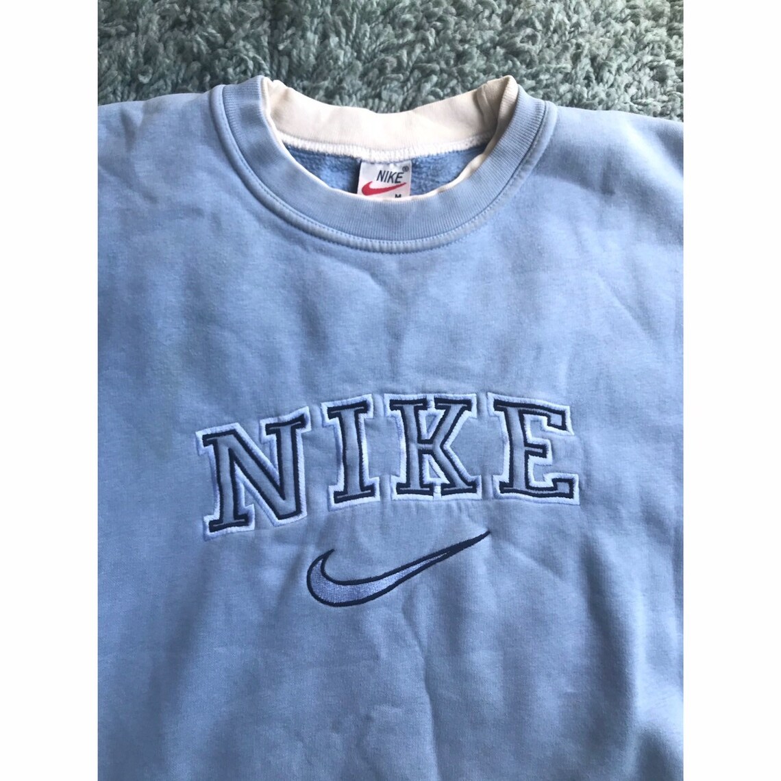 vintage nike spellout sweatshirt off white