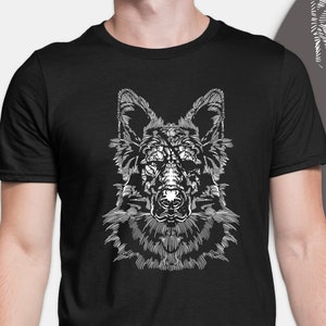 German Shepherd T-Shirt Mens dog lover gift present shephard Womens pirate German Shepherd TShirt dog lover gift present ladies Top shephard