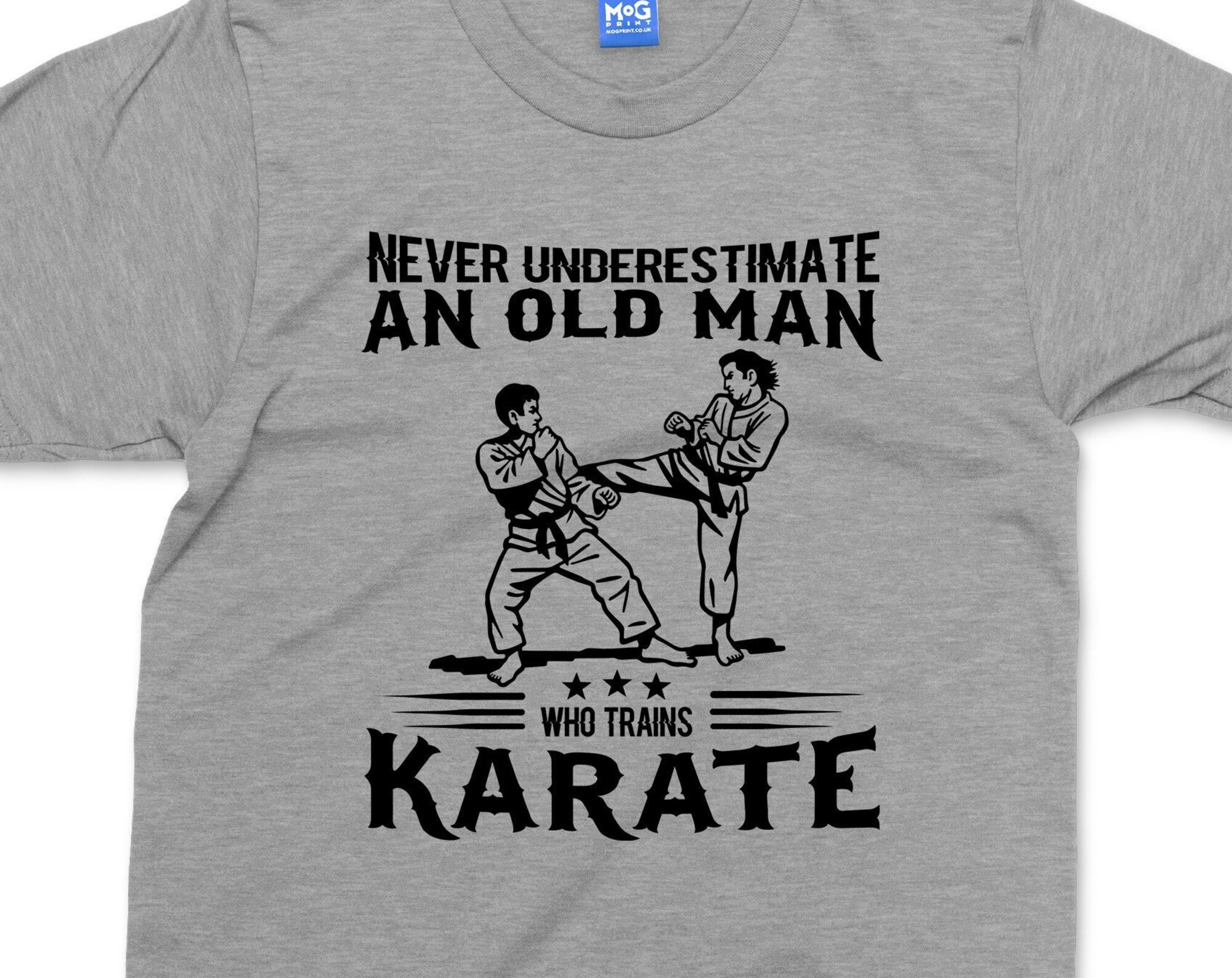 Discover Camiseta Divertida Karate Nunca Subestimes a un Viejo Mentor de Karate Vintage para Hombre Mujer