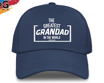 Gorra de regalo del abuelo / Sombrero divertido del abuelo / Mejor gorra de béisbol del abuelo / Idea de regalo de cumpleaños del papá del día del padre / Regalo para el sombrero adulto de los hombres del abuelo