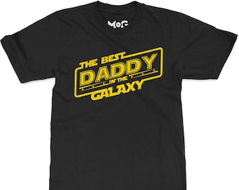 T-Shirt „Der beste Papa in der Galaxis“, T-Shirt „Bester Papa“, Geschenk-Top für neuen Papa zum Vatertag, passendes T-Shirt für Papa zur Familie, Sci-Fi-Geschenk-T-Shirt für Ehemann