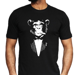 Mafia Monkey T-shirt | Funny Monkey Shirt | Gangster Parody | Gangsta Animal Lover Gift | Gift for him / Men