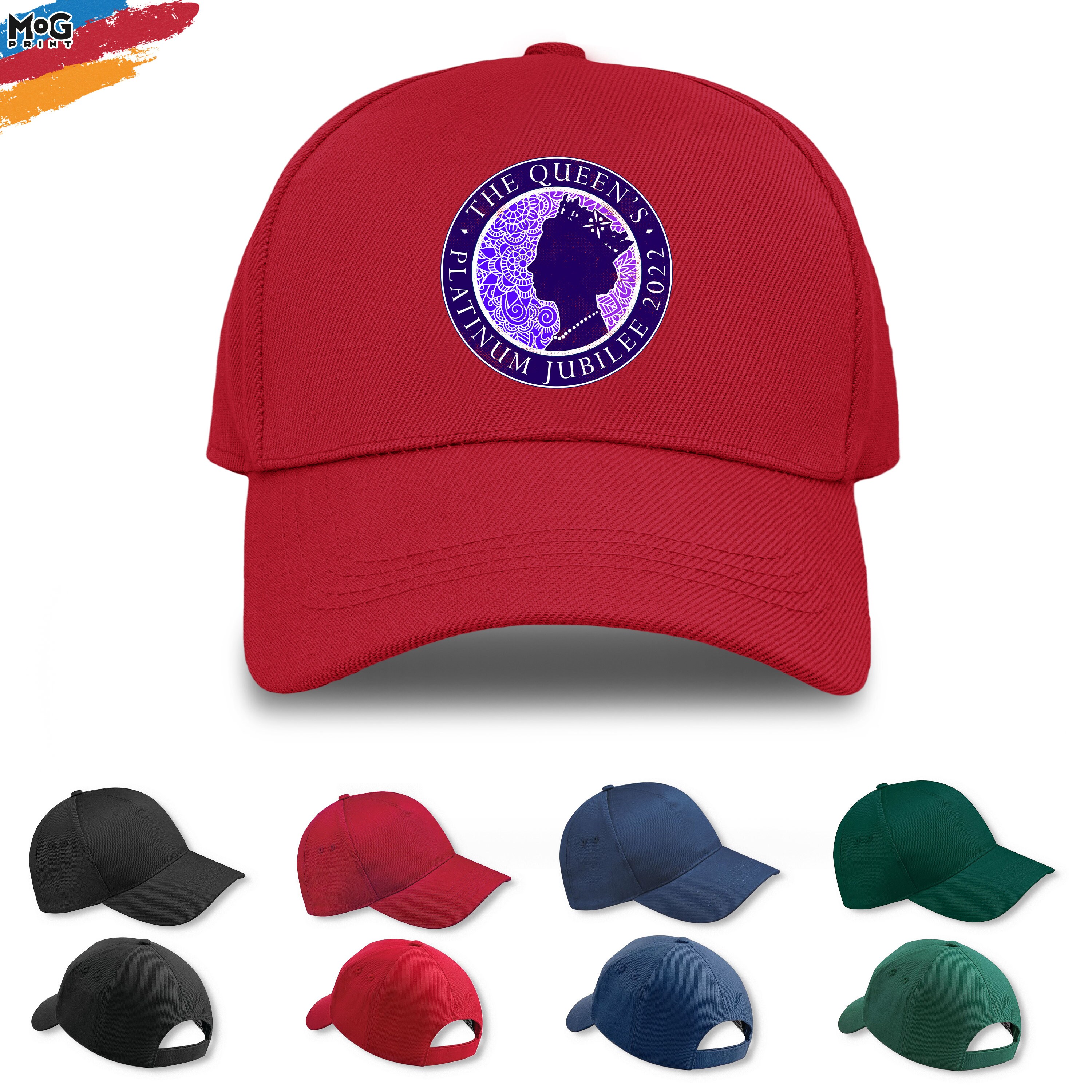 Discover The Queen's Platinum Jubilee 2022 Baseball CAP Queen Royal Crown Head | Queen Elizabeth II Hat | Queen 70th Jubilee Gift for Men Women Kids