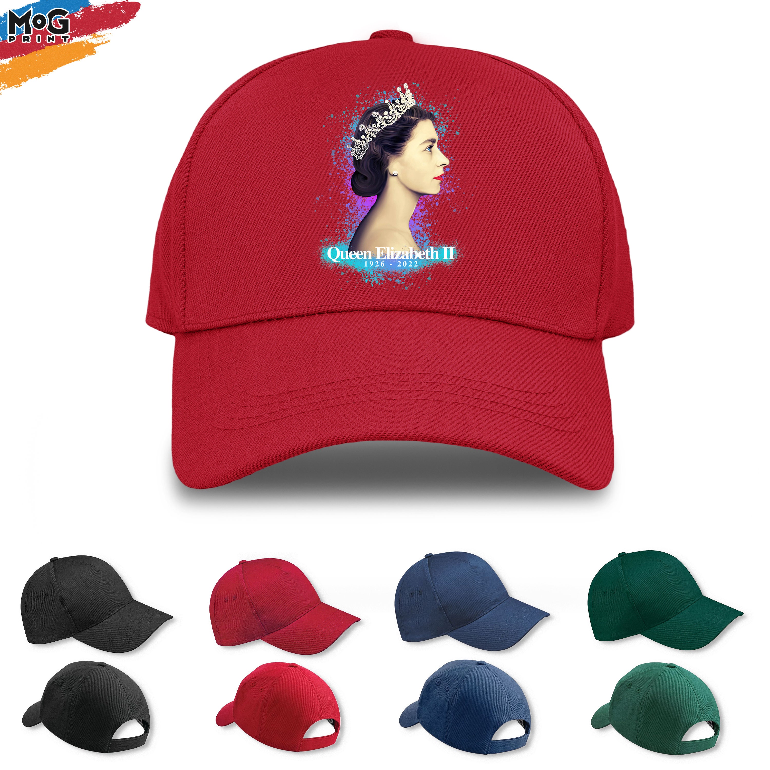 Discover Queen Elizabeth II Baseball Cap | Her Majesty Funeral Memomrial Tribute | 1926 - 2022 Queen of England Queen Elizabeth Gifts - Unisex Hat