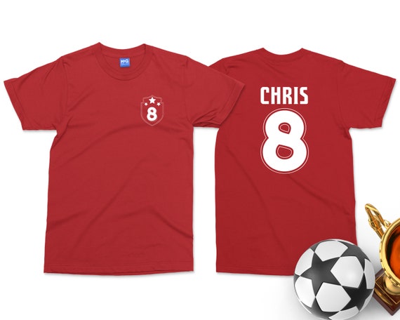 Gepersonaliseerde voetbal-T-shirt Custom voetbalshirt met JOUW