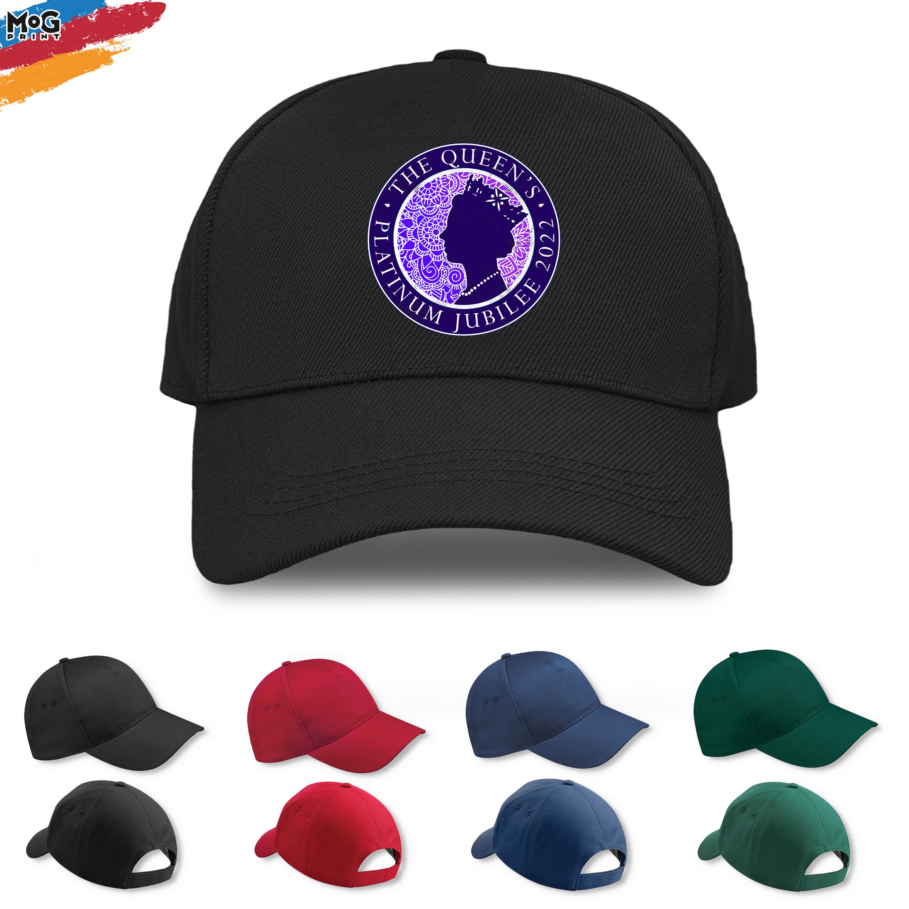 Discover The Queen's Platinum Jubilee 2022 Baseball CAP Queen Royal Crown Head | Queen Elizabeth II Hat | Queen 70th Jubilee Gift for Men Women Kids