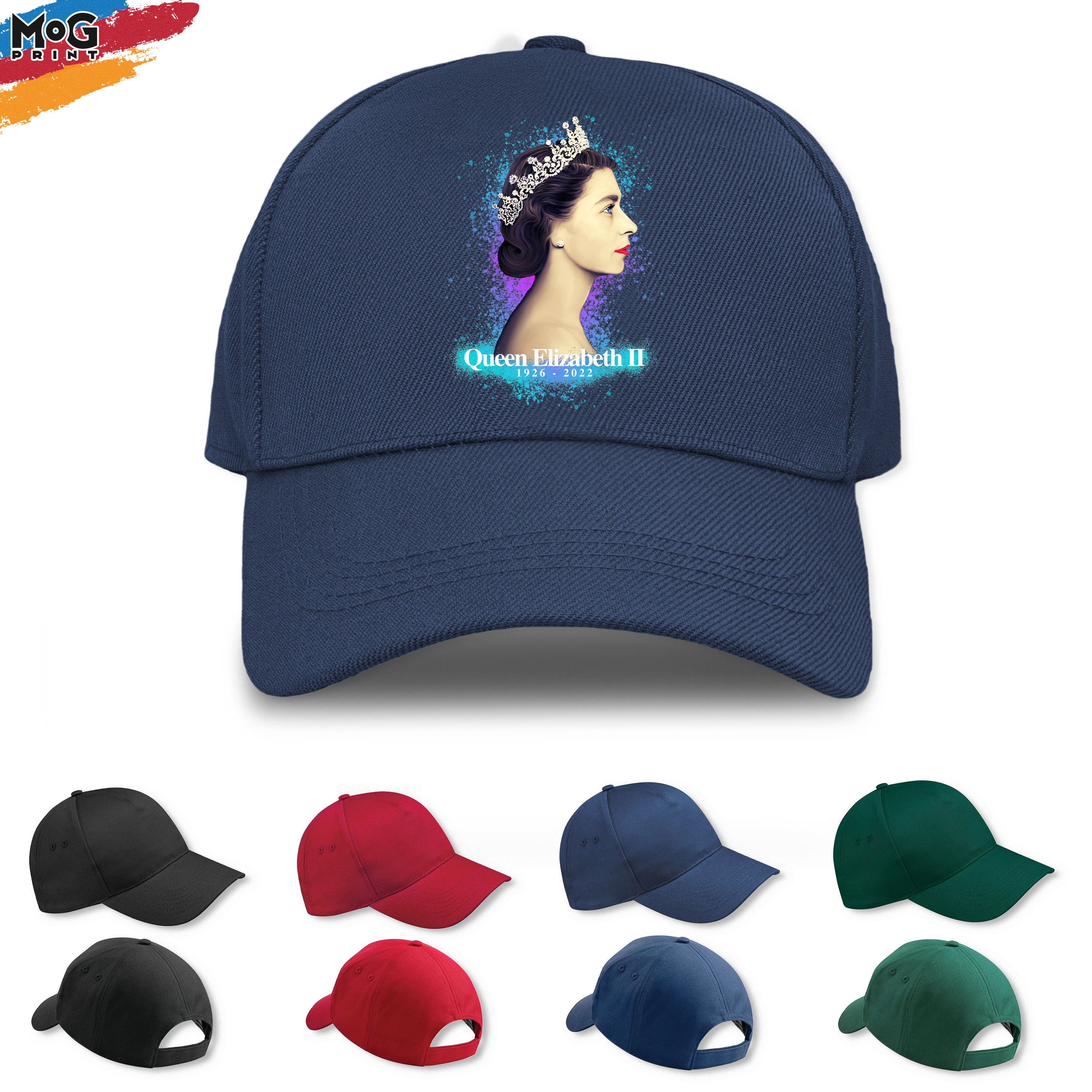 Discover Queen Elizabeth II Baseball Cap | Her Majesty Funeral Memomrial Tribute | 1926 - 2022 Queen of England Queen Elizabeth Gifts - Unisex Hat