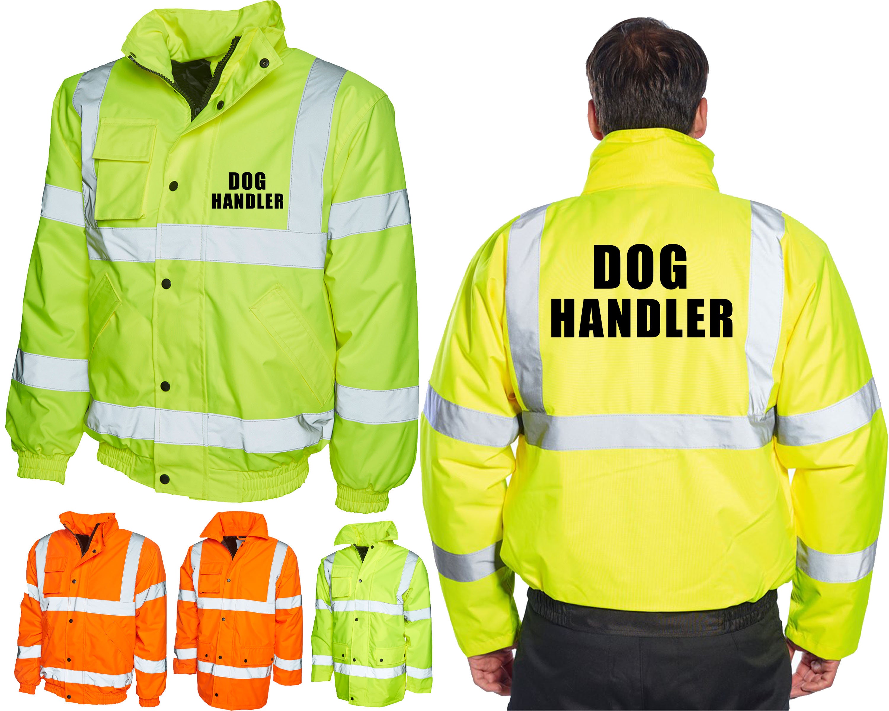 Dog Handler Hi Vis Viz Jacket Dog Walking Coat Dog Walker Etsy