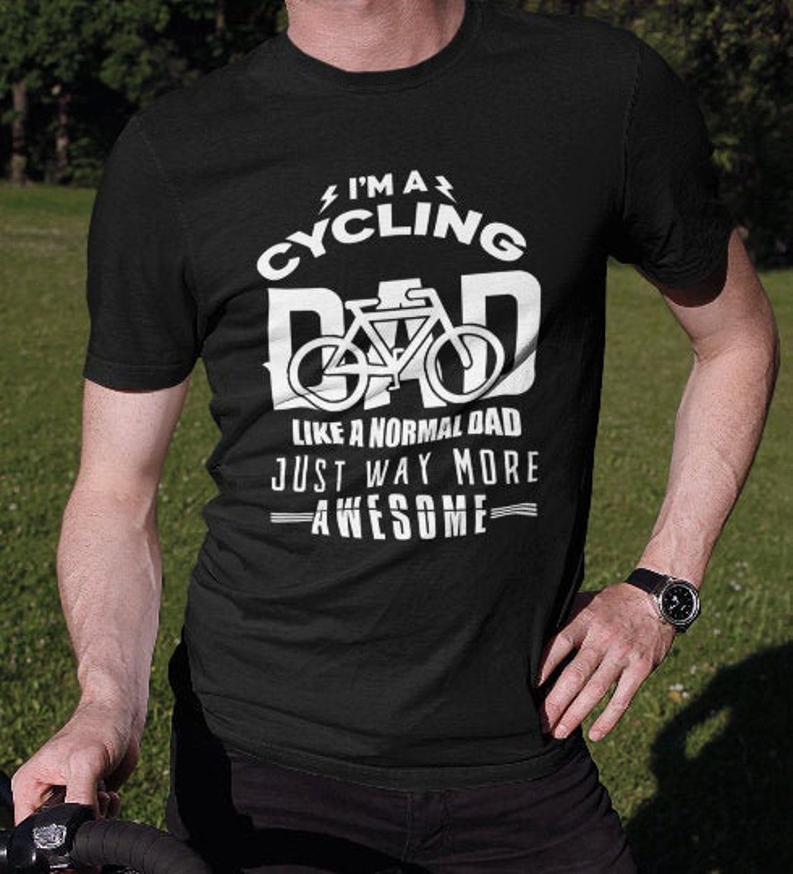 Cycling Dad Shirt Funny Vintage Cyclist Father&Amp;#39;S Day | Etsy