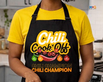 Custom Chili Cook Off Apron, Second Place Prize, Personalized Chef Gift