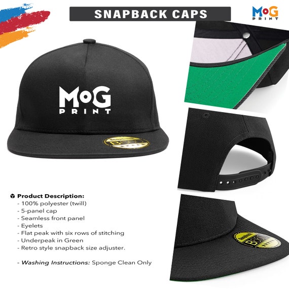 Personalised Text Logo Snapback HAT 