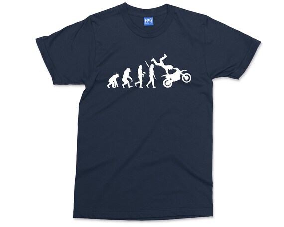 Motorbike evolution t shirt Clearance