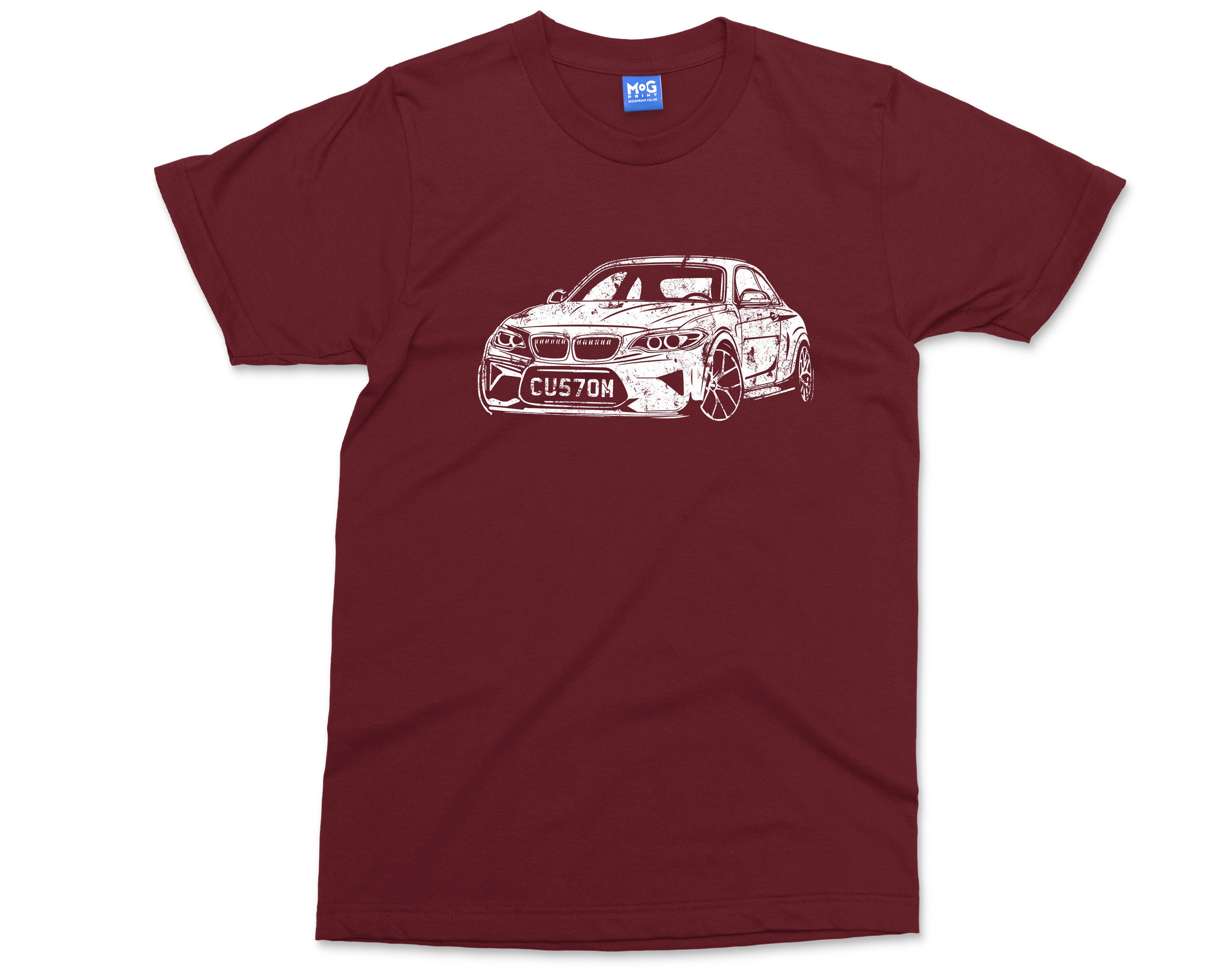 Personalised Car Number Plate T-shirt | Sports Car Enthusiast | Custom ...