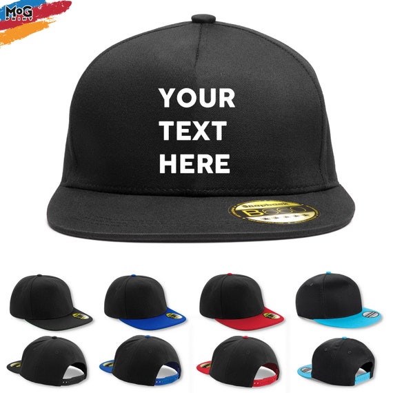 Personalised Text Logo Snapback HAT Custom Name Message Hat Personalized  Business Company Logo Customized Birthday Gift Adult Hat 