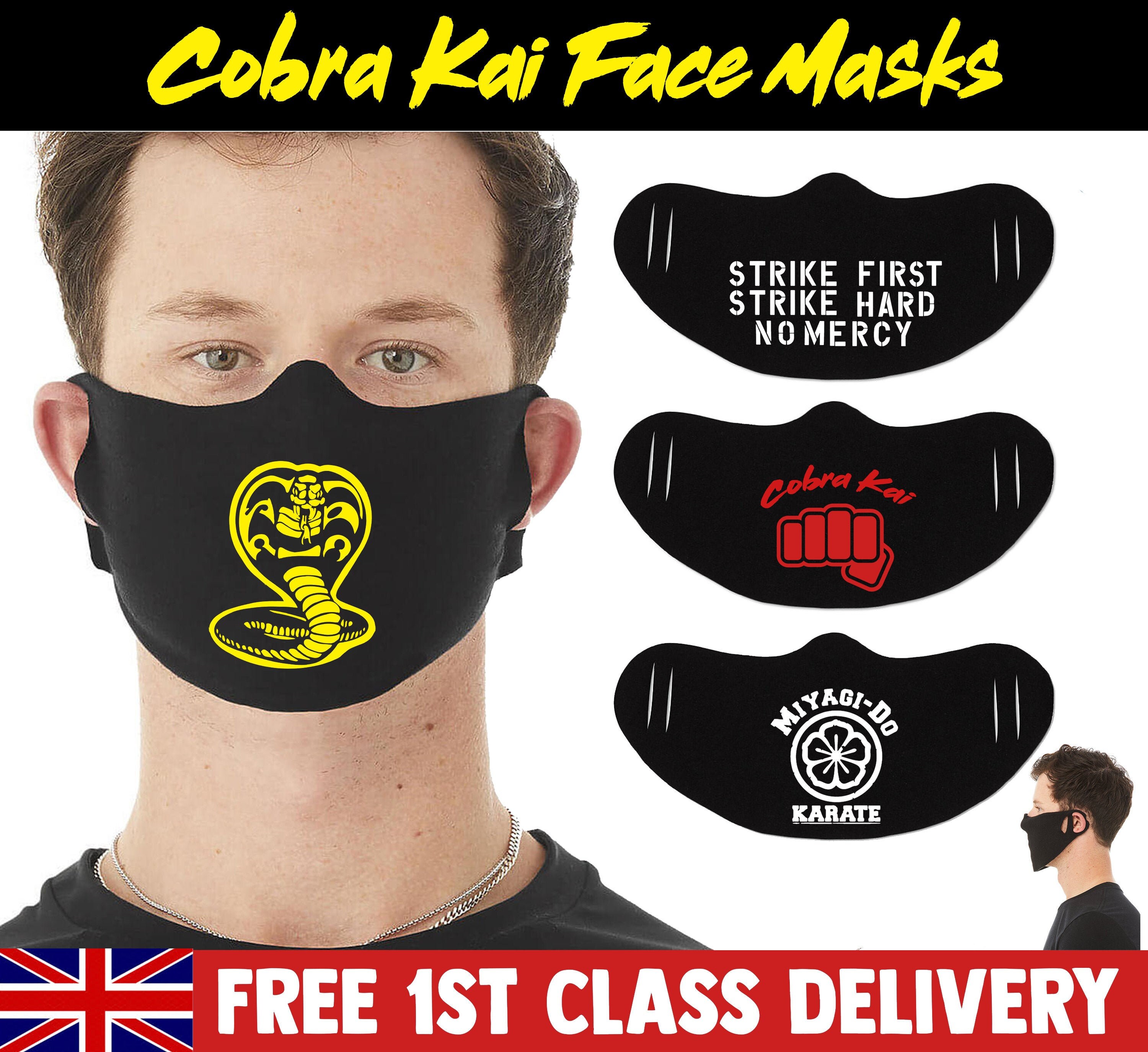 Cobra Kai Face Mask Cobra Kai Gift Washable Reusable Face Etsy